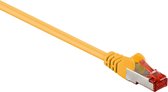 S/FTP CAT6 Gigabit netwerkkabel / geel - LSZH - 0,25 meter