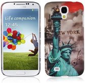 Cadorabo Hoesje geschikt voor Samsung Galaxy S4 met NEW YORK - VRIJHEIDSBEELD opdruk - Hard Case Cover beschermhoes in trendy design