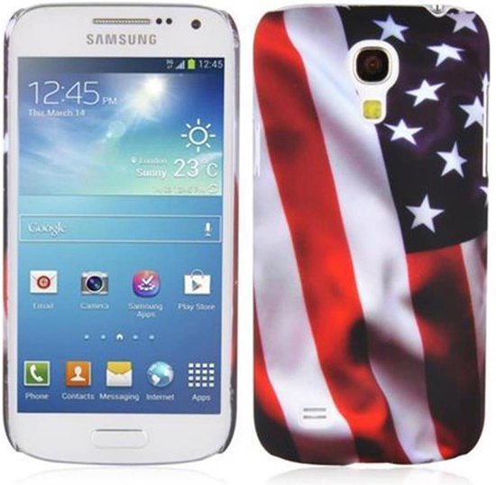 Voor een dagje uit rijkdom bende Cadorabo Hoesje voor Samsung Galaxy S4 MINI met STARS AND STRIPES opdruk -  Hardcase... | bol.com