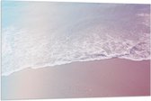 Vlag - Regenboog Gloed over Zee - 105x70 cm Foto op Polyester Vlag