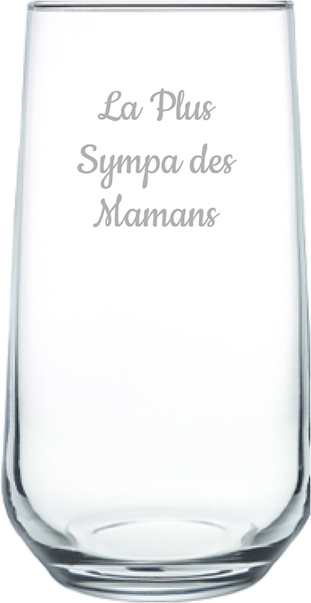 Drinkglas gegraveerd - 47cl - La Plus Sympa des Mamans
