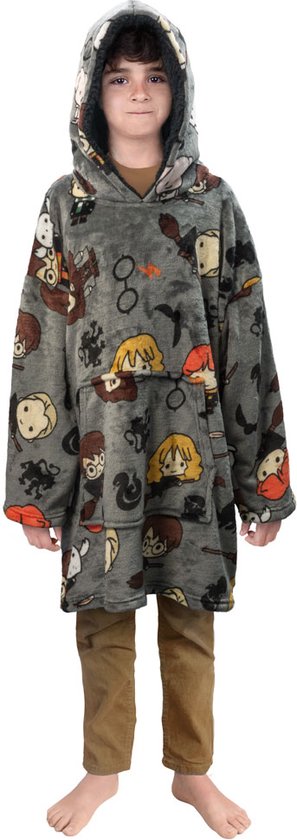 Harry Potter Vuddie Sweat à capuche surdimensionné en polaire pour