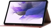 Phreeze Tablethoes - Geschikt voor Samsung Galaxy Tab S7 FE - 2021 - Luxe Lederen Hoesje - Ingebouwde Standaard met Kaarthouders - Hoesje met Magnetische Sluiting - Beschermhoes - Roze Goud