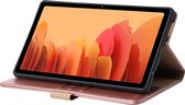 Phreeze Tablethoes - Geschikt voor Samsung Galaxy Tab A7 Lite - 2021 - Luxe Lederen Hoesje - Ingebouwde Standaard met Kaarthouders - Hoesje met Magnetische Sluiting - Beschermhoes - Roze Goud