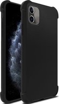 iPhone 11 Pro Max hoesje zwart shockproof hard/zacht Silicone