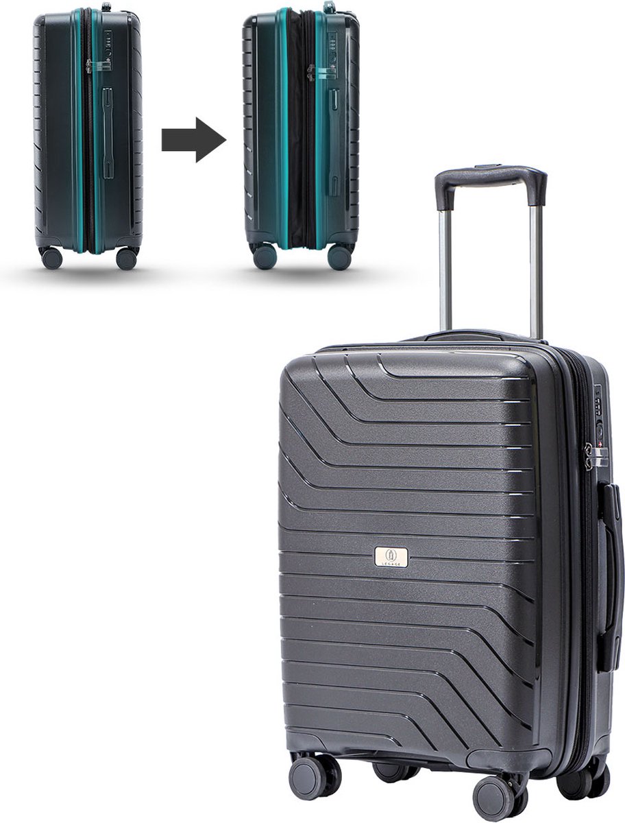 Koffer Handbagage - Reiskoffer - Trolley - Inclusief Uitzetlaag - Inclusief  TSA Slot -... | bol.com