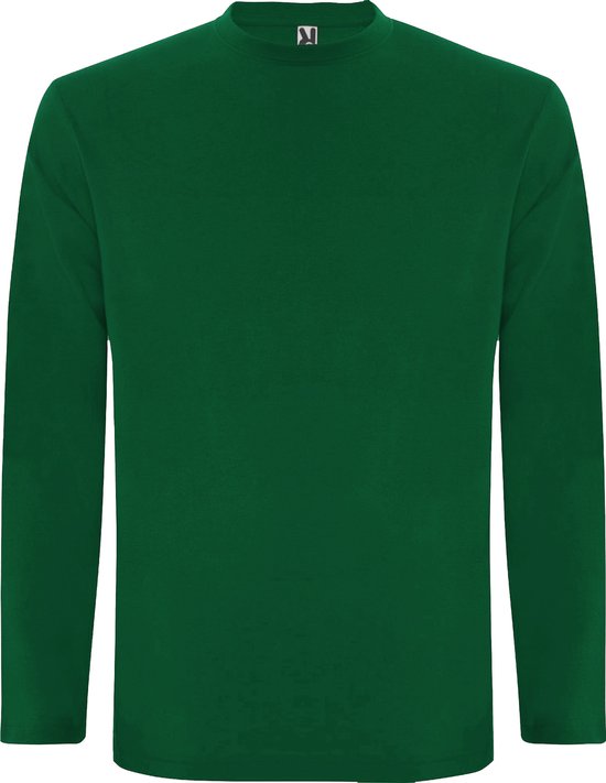 Donker Groen Effen t-shirt lange mouwen model Extreme merk Roly maat L