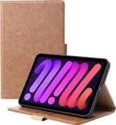 Phreeze Tablethoes - Geschikt voor iPad Mini 2021 Hoes - 8.7 Inch - Luxe Lederen Hoesje - Ingebouwde Standaard met Kaarthouders - Hoesje met Magnetische Sluiting - Beschermhoes - Bruin