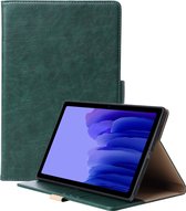 Phreeze Tablethoes - Geschikt voor Samsung Galaxy Tab A7 - 2020 - Luxe Lederen Hoesje - Ingebouwde Standaard met Kaarthouders - Hoesje met Magnetische Sluiting - Beschermhoes - Groen