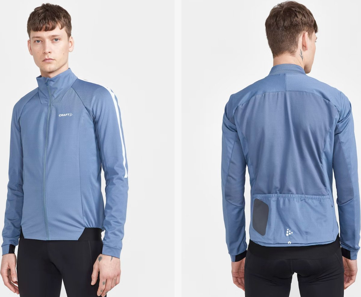 Craft Fietsjack Winter Heren Blauw - ADV BIKE SUBZ JACKET M FLOW-M