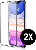 Screenz® - Screenprotector geschikt voor iPhone 11/XR - Tempered glass Screen protector geschikt voor iPhone 11/XR - Beschermglas - Glasplaatje - 2 stuks