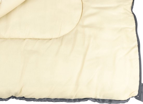 Abbey Camp Slaapzak - Dekenmodel - Grijs - 210 x 85 cm - Extra Ruim