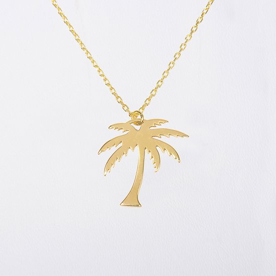 MeYuKu - Bijoux- Chaîne en or 14 carats - Palmier