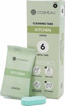 Cosmeau Keukenreiniger 6 Stuks Tabletten Cleaning Tabs Schoonmaak Tabs - Kitchen- Navulverpakking - Refill