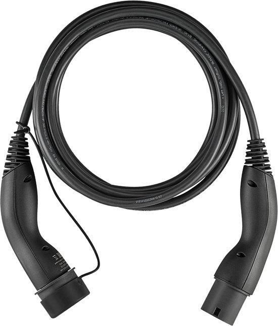 Type 2 oplaadkabel voor elektrische auto, 32 A, 7,4 kW, eenfasig, modus 3, kabel type 2, voor elektrische auto/EV, hybride, type 2 naar type 2 EV, oplaadkabel, compatibel met alle modellen type 2