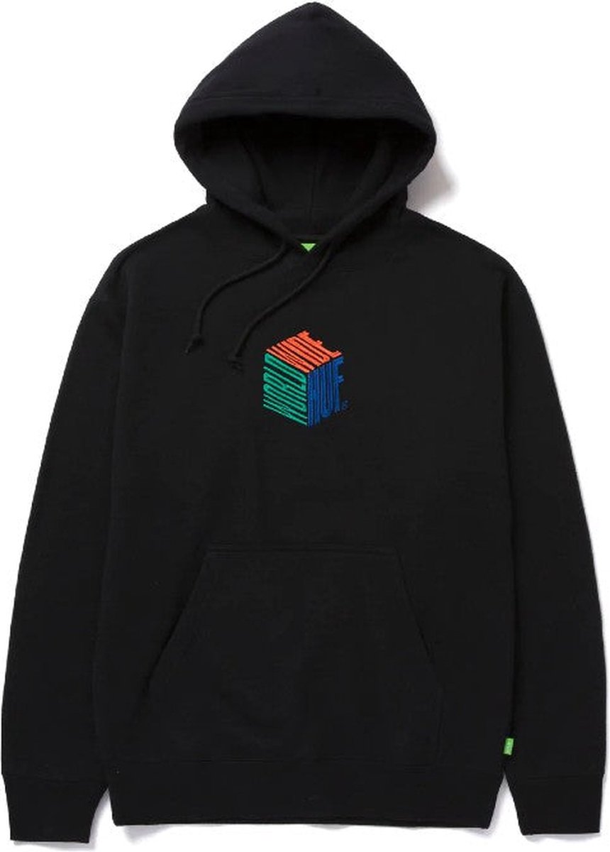 Huf Dimensions Embroidered Pullover Hoodie - Black