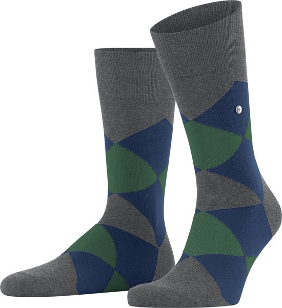 Burlington Clyde one-size organisch katoen sokken heren grijs - Maat 40-46