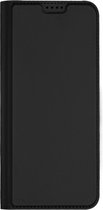 Dux Ducis Hoesje Met Pasjeshouder Geschikt voor Nokia C2 2nd Edition - Dux Ducis Slim Softcase Bookcase - Zwart