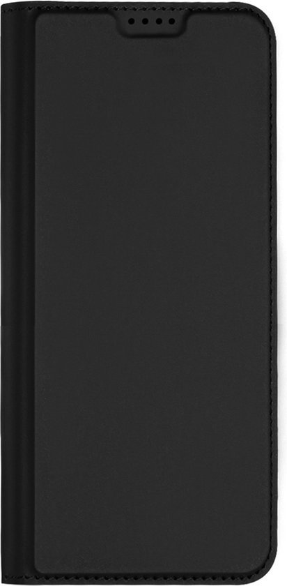 Dux Ducis Hoesje Met Pasjeshouder Geschikt voor Nokia C2 2nd Edition - Dux Ducis Slim Softcase Bookcase - Zwart