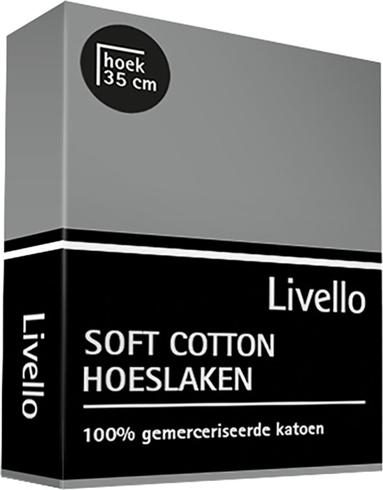 Livello Hoeslaken Soft Cotton Grey 80x200