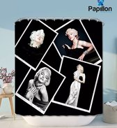 Douchegordijn Textiel - Waterafstotend - 180x200 - Papillon Marilyn Monroe