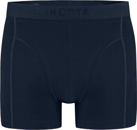 Donkerblauwe boxhorts van Ten Cate met een stoffen tailleband.