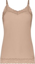 ten Cate Secrets spaghetti top lace walnut voor Dames | Maat M