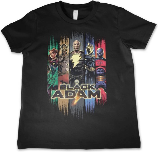 DC Comics Black Adam Kinder Tshirt -Kids tm 12 jaar- Characters Zwart