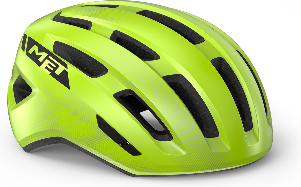MET Miles MIPS Fietshelm Mannen & Vrouwen – Fietshelm Stadsfiets Volwassenen – E-Bike – Trekking – Maat S/M (52-58cm) – Fluor Yellow Glossy (Geel)