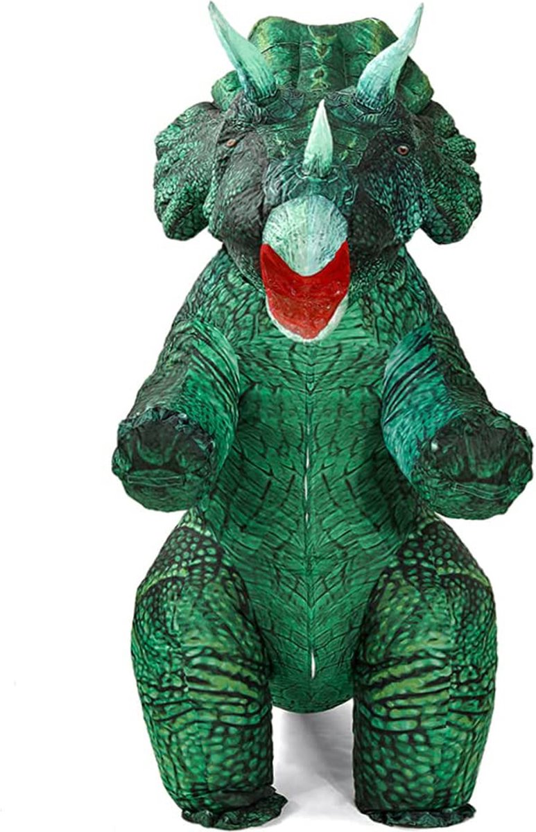 Triceratops enfant Opblaasbaar costume costume dinosaure bleu - costume  gonflable à