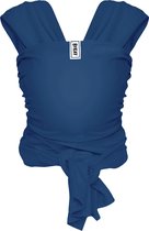 ByKay Stretchy Wrap Deluxe Ergonomische Draagdoek - Rekbare Draagdoek voor Newborn tm 18kg - 100% Organisch Katoen - Buik- en Heupdragend - Jeans Blauw - Maat L