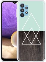 Hoesje Geschikt voor Samsung Galaxy A32 5G Wood Simplicity