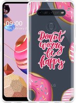 LG K51S Hoesje Donut Worry - Designed by Cazy