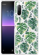Sony Xperia 10 II Hoesje Palm Leaves Large Designed by Cazy