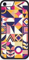 iPhone 8 Hardcase hoesje Modern Abstract Paars - Designed by Cazy