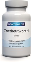 Nova Vitae - Zoethoutwortel - extract - DGL - 100 kauwtabletten - zoethout