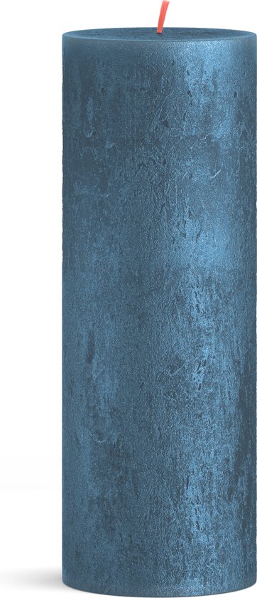 Bolsius Stompkaars Shimmer Blue - 19 cm / Ø7 cm