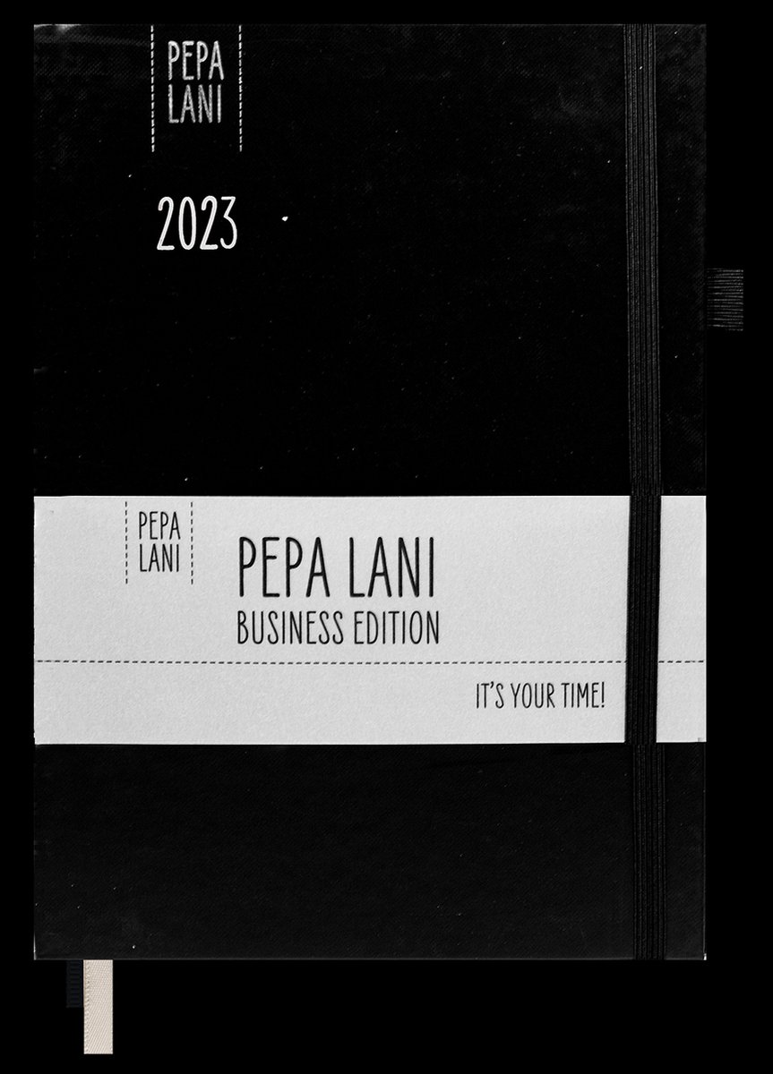 Pepa lani business diary 2023 A4 - black onyx FSC