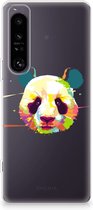 Back Case TPU Siliconen Hoesje Sony Xperia 1 IV Smartphone hoesje Panda Color