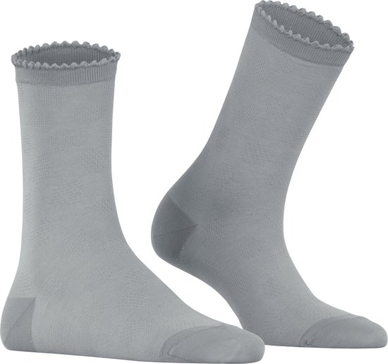 FALKE Bold Dot duurzaam organisch katoen sokken dames grijs - Maat 35-38