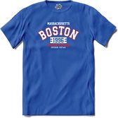 Boston 1996| Boston - Vintage - Retro - T-Shirt - Unisex - Royal Blue - Maat XXL
