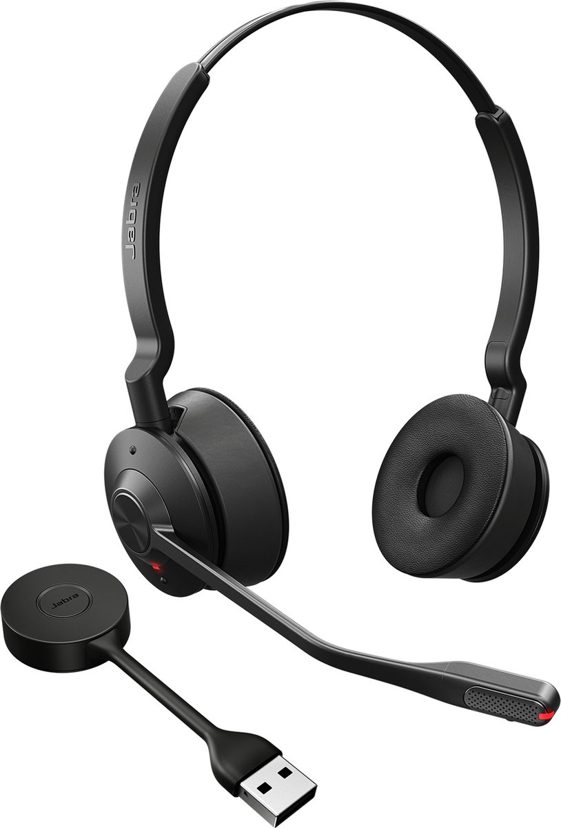 JABRA Engage 55 UC Stereo Headset On-Ear Koptelefoon Zwart