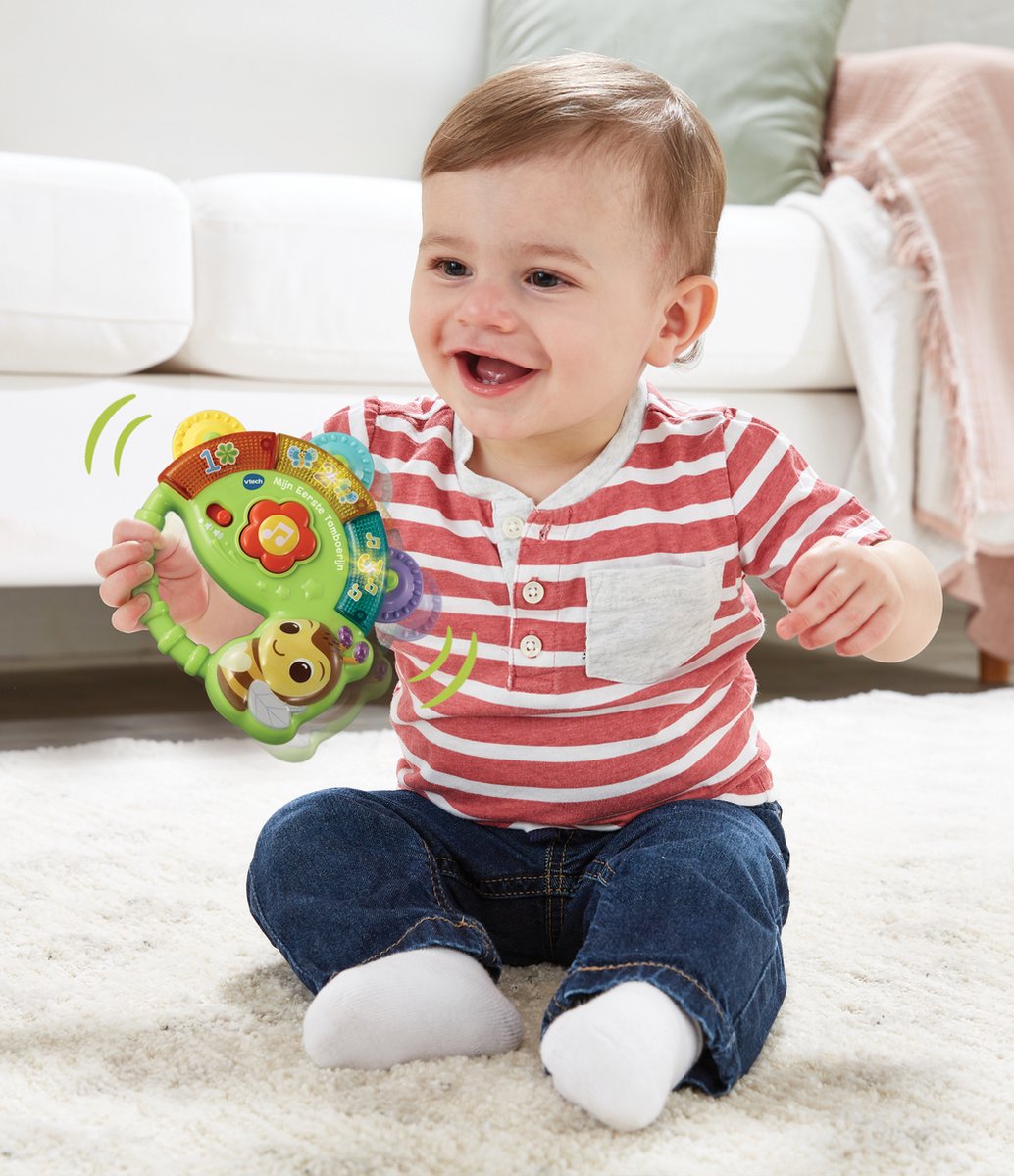 VTech Dierenvriendjes Mijn Eerste Tamboerijn - Educatief Speelgoed - Cijfers, Tellen en Muziek - Van 3 tot 36 Maanden — afbeelding 2