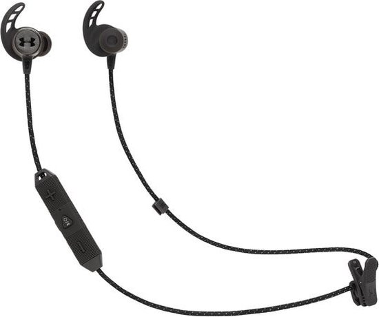 JBL Under Armour Wireless React Zwart - Sport in-ear oordopjes