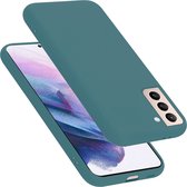 Cadorabo Hoesje geschikt voor Samsung Galaxy S22 in LIQUID GROEN - Beschermhoes gemaakt van flexibel TPU silicone Case Cover