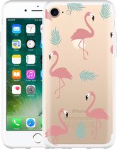 iPhone 7 Hoesje Flamingo Pattern - Designed by Cazy