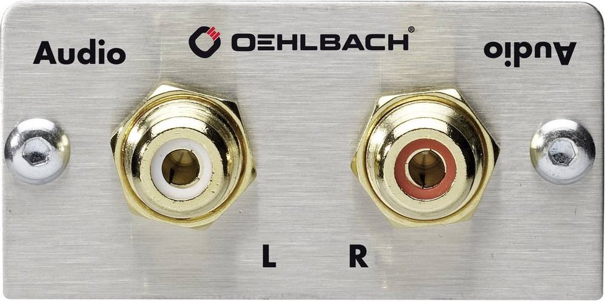Oehlbach PRO IN Stereo cinch (R/L) Multimedia-inzet Met genderchanger