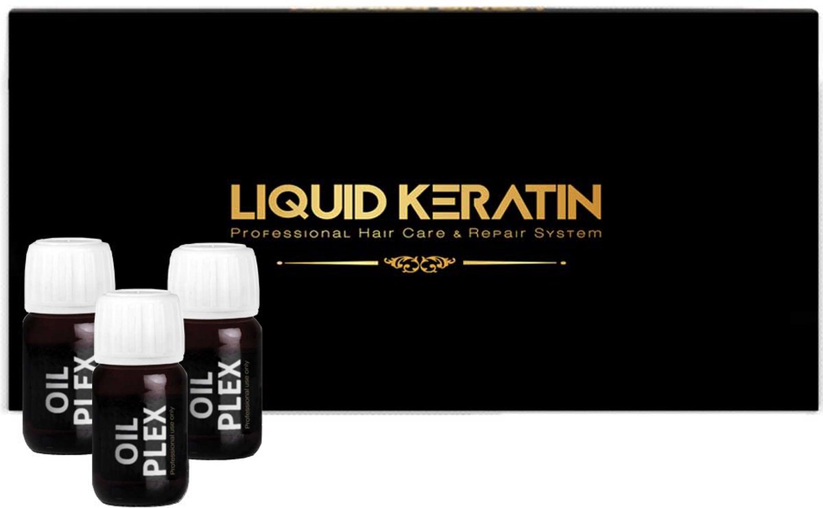 BIO KERATINE ORGANIC/ OLIE PLEX VERF EN VERLICHTING BESCHERMENDE SET (3x20ML) - keratine - olie plex - Herbal - Bio - olie