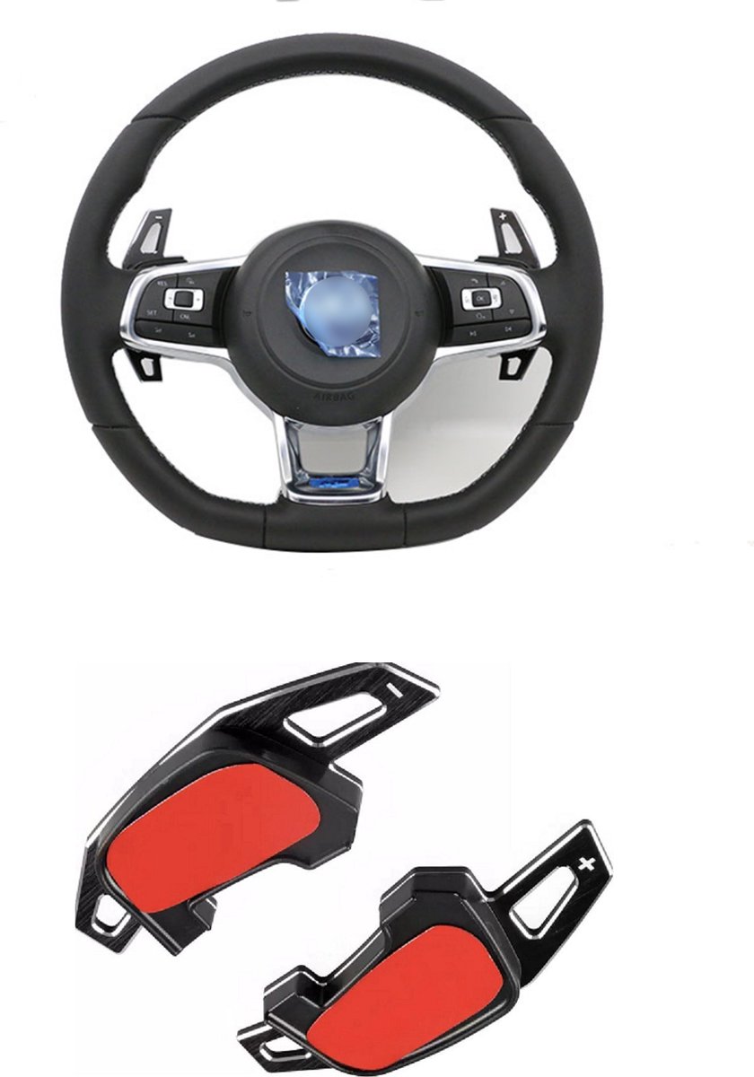Black Flipper Paddle Flippers Schakel F1 Stuur Stuurwiel Geschikt Voor Vw TRoc T Roc Dsg Tiguan R Line