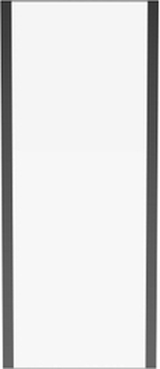 Nemo Start Star aluminium Easy vaste wand 80x190cm inbouwmaat 77.5-79cm helder veiligheidsglas 4 mm profielen aluminium